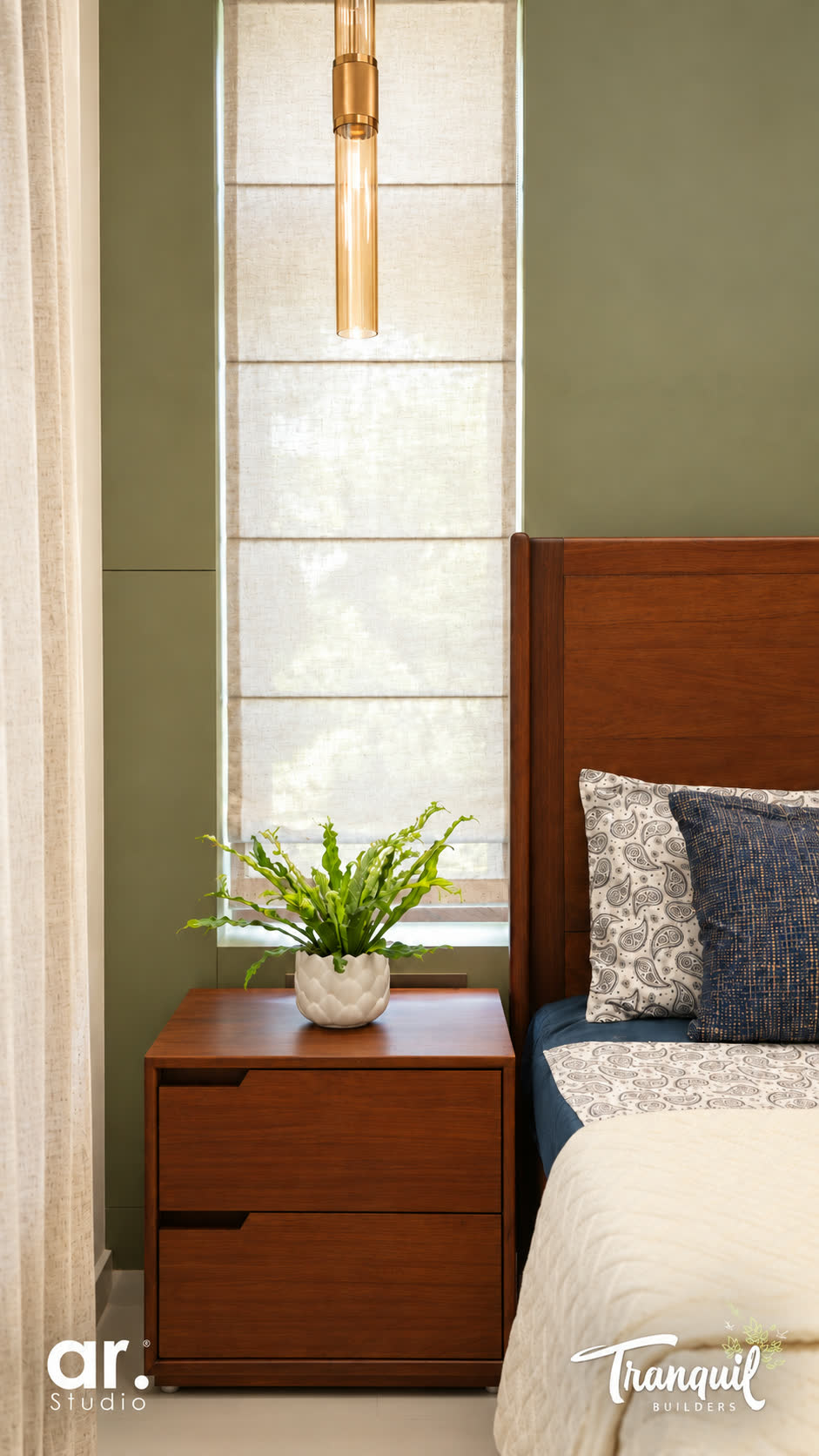 Ajish Residency — a quiet corner of the bedroom