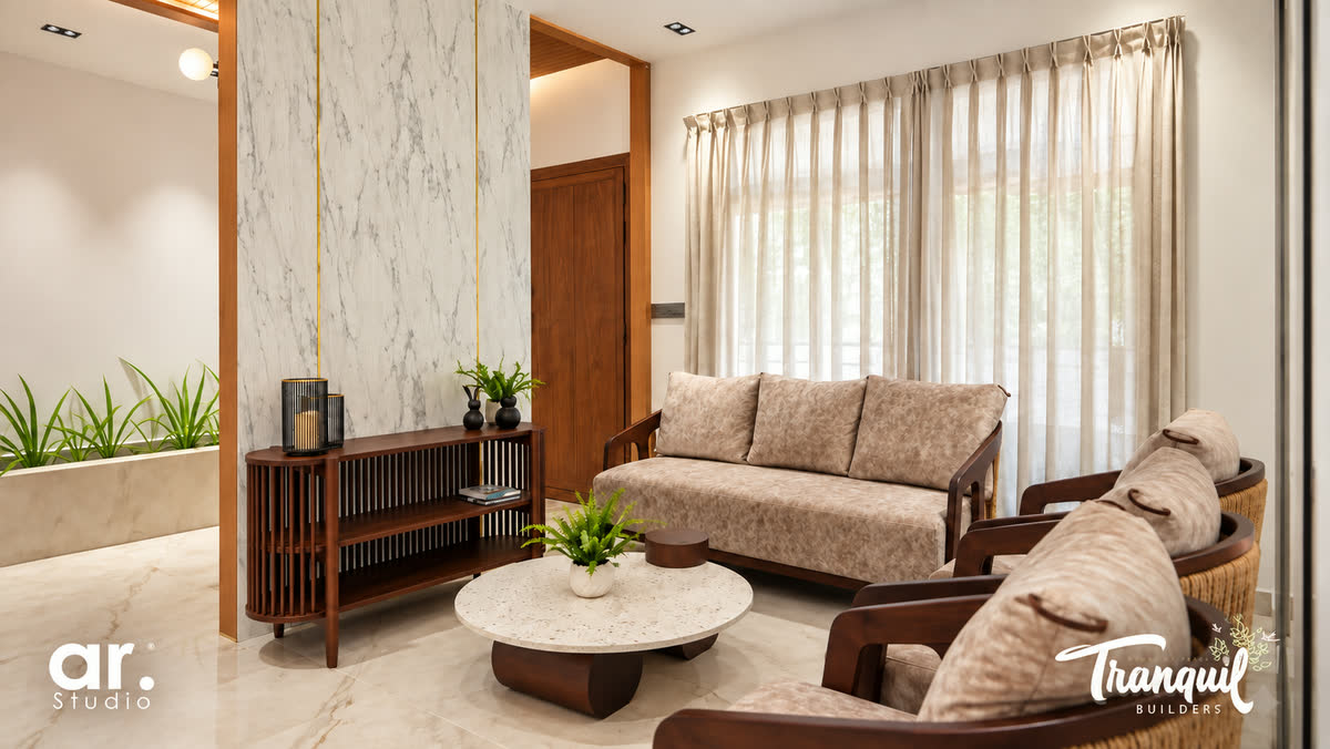 Ajish Residency — the living area opening onto the courtyard