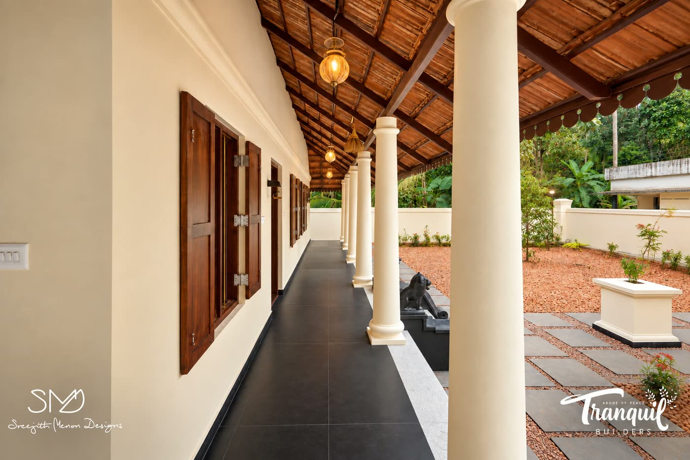 Narayani, the colonnaded verandah